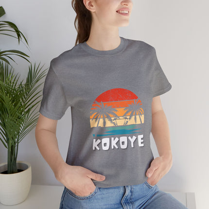Kokoye Tropical Haitian T-Shirt Caribbean Culture & Coconut Beach Vibes Haitian Culture Soft Cotton Classic Fit Unisex Jersey T-Shirt - CreoleSizzle