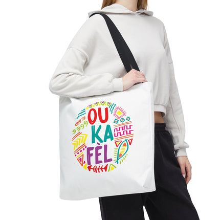 Ou Ka Fè’l Limited Edition Creole Motivation Tote Inspirational Haitian Design - CreoleSizzle