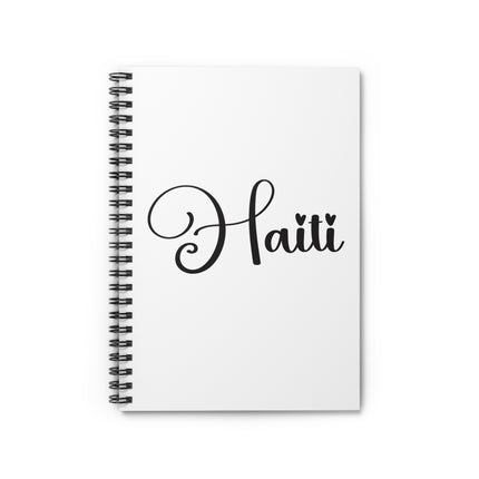 Signature Haiti Notebook An Elegant Calligraphy Journal Minimalist Pride Spiral Notebook