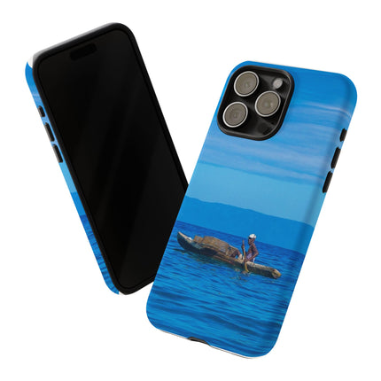 Haitian Fisherman Phone Case – Coastal Art Design – Durable, Stylish Caribbean Inspired Case - CreoleSizzle