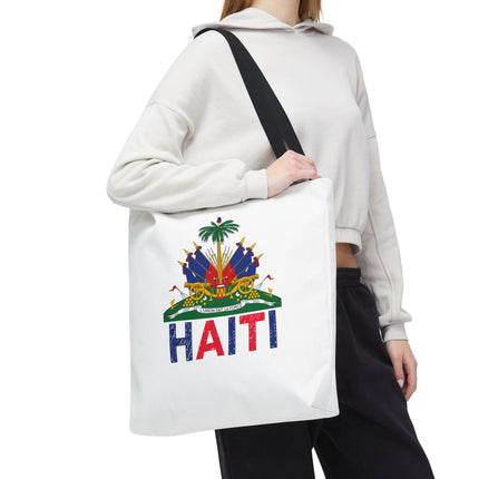Ayiti Crayon Emblem Educational Heritage Tote Bag Diaspora Kids Edition - CreoleSizzle
