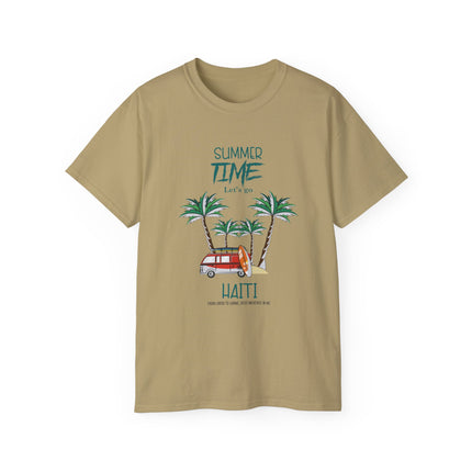 Summer Time in Haiti  Tropical Escape Tee  Haitian Sunshine Series  Unisex Ultra Cotton Tee,