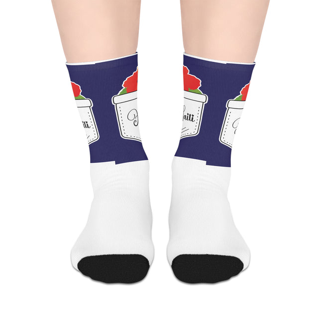 Hibiscus Pocket Haiti Limited Heritage Edition Mid length Socks Collector’s Design