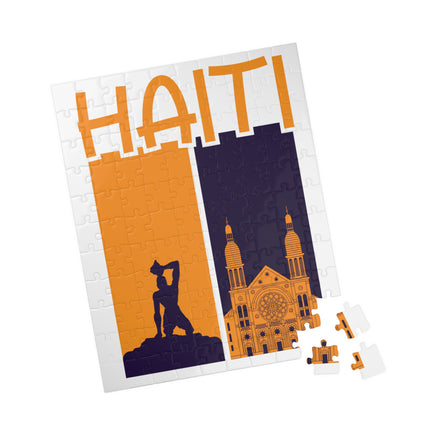 Neg Marron & Cathedral Collector’s Edition Haitian Heritage Puzzle Limited Art Series - CreoleSizzle