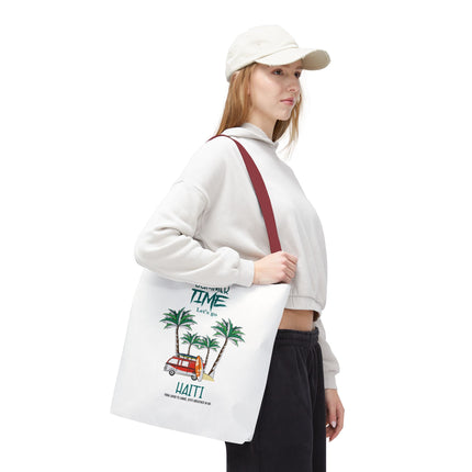 Summer Time Haiti Limited Edition Tropical Design Tote Haitian Beach Vibes - CreoleSizzle