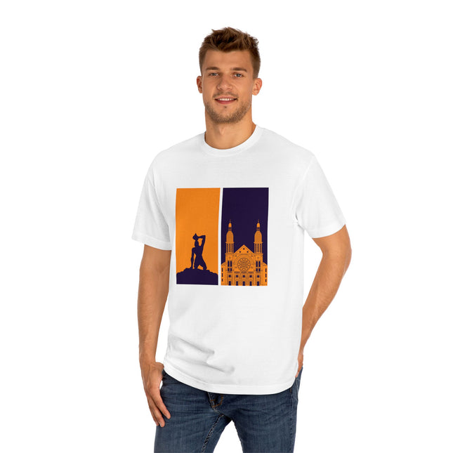 Ayiti Doubled: Shadowed Legacy Sweatshirt | Dual Heritage Graphic, Haitian Roots Apparel, Cityscape Adventure Unisex Tee - CreoleSizzle