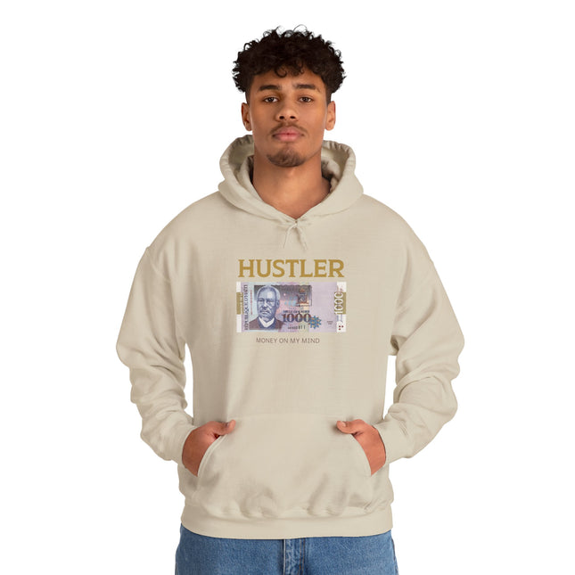Hustler Spirit Hoodie Haitian 1000 Goud Graphic Unisex Streetwear Motivational Heavy Blend Sweatshirt