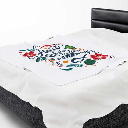 Haiti Chéri Mwen Renmenw Premium Plush Blanket Haitian Love and Cultural Pride - CreoleSizzle