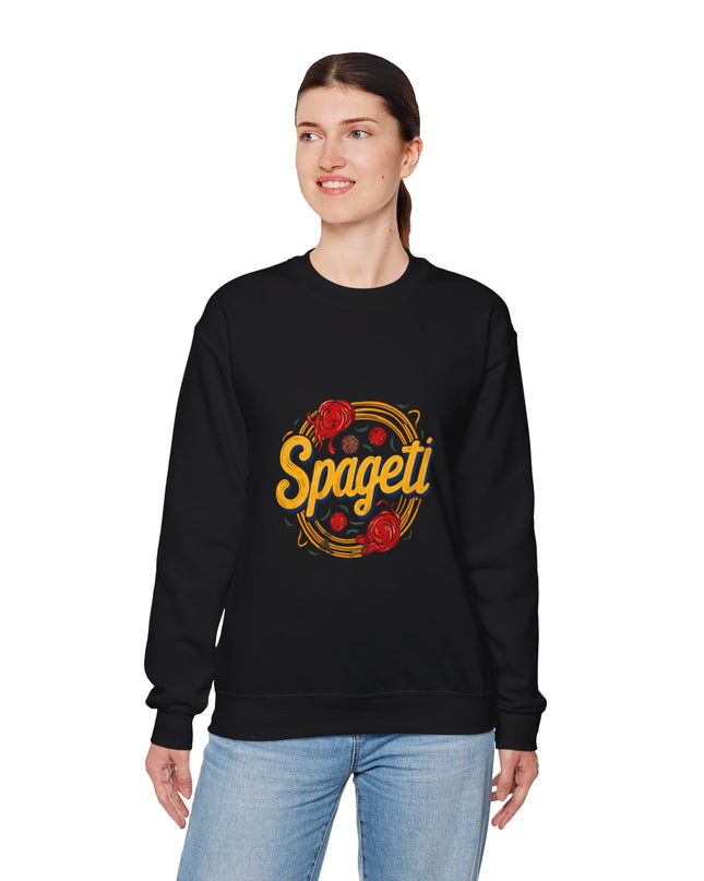 Cozy Spageti Sweatshirt Celebrate Haitian Culinary Heritage with Style and Premium Comfort - CreoleSizzle