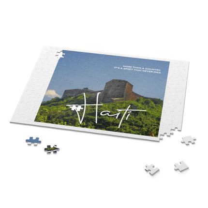 Citadelle Laferrière Spirit That Never Dies Puzzle Minimalist Haitian Heritage Edition - CreoleSizzle