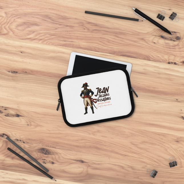 Jean Jacques Dessalines The Warrior March Haitian Revolutionary Leader Laptop Sleeve - CreoleSizzle