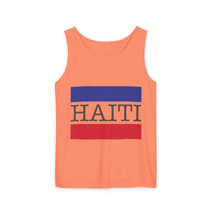 Haiti Pride Tank Top Flag Emblem Heritage Shirt Unisex Summer Streetwear Everyday Haiti Collection