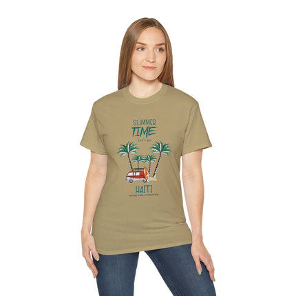 Summer Time in Haiti  Tropical Escape Tee  Haitian Sunshine Series  Unisex Ultra Cotton Tee,