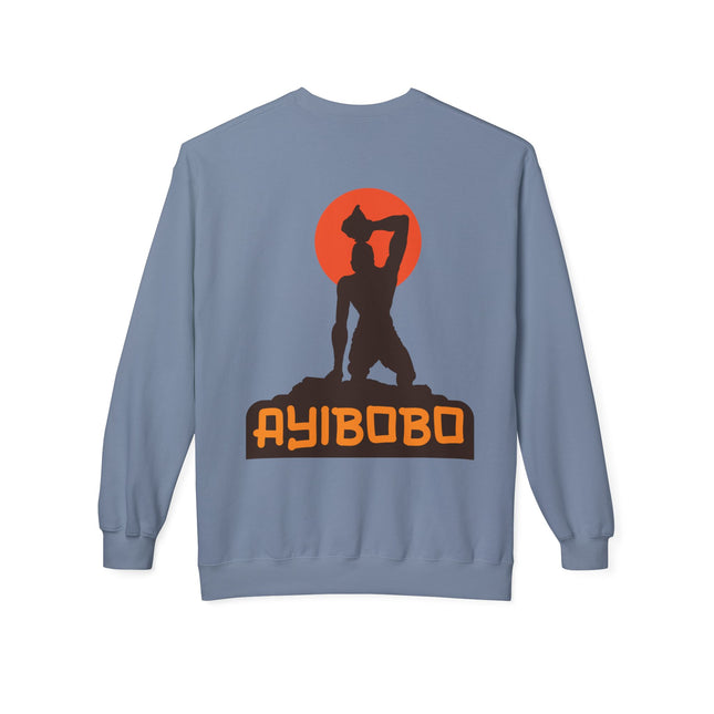 Ayibobo Legacy Spiritual Haitian Heritage Crewneck Sweatshirt Afro-Spiritual Series Unisex Midweight Fleece