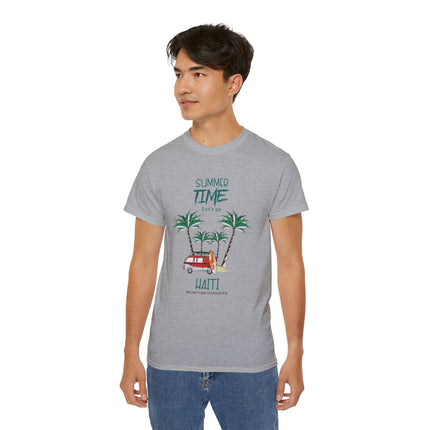 Summer Time in Haiti  Tropical Escape Tee  Haitian Sunshine Series  Unisex Ultra Cotton Tee,