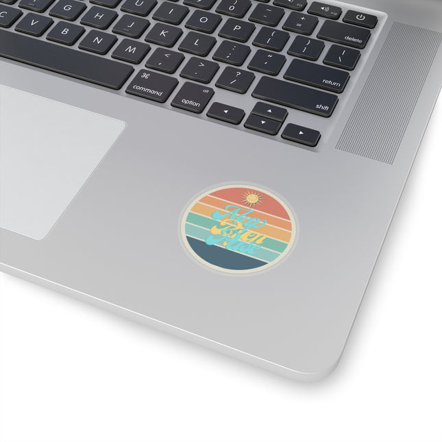 Map Byen Pase Vinyl Sticker – Haitian Inspired Retro Design – Durable Glossy Décor Sticker - CreoleSizzle