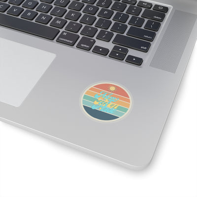 Map Byen Pase Vinyl Sticker – Haitian Inspired Retro Design – Durable Glossy Décor Sticker - CreoleSizzle