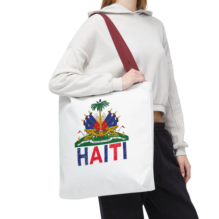 Ayiti Crayon Emblem Educational Heritage Tote Bag Diaspora Kids Edition - CreoleSizzle