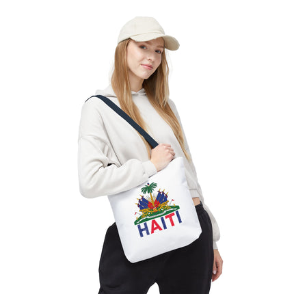 Ayiti Crayon Emblem Educational Heritage Tote Bag Diaspora Kids Edition - CreoleSizzle
