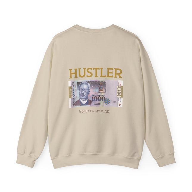 Hustler’s Ambition Motivational Haitian Money Sweatshirt Unisex Midweight Crewneck Entrepreneurial Streetwear