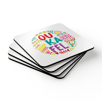 Ou Ka Fè'l Motivation Coasters A Creole Affirmation Coaster Set Haitian Pride And Encouragement Art