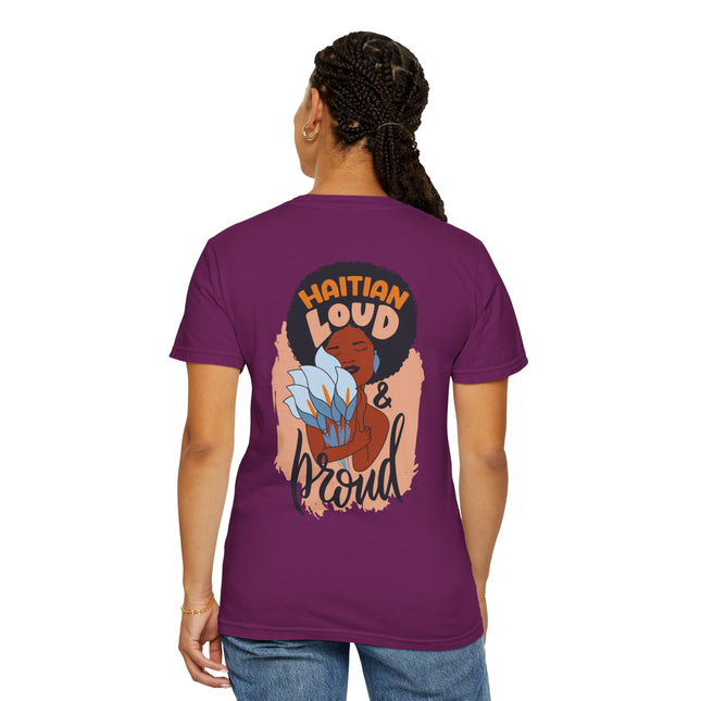 Haitian Loud & Proud Cultural Pride Tee Haitian Heritage Series Unisex Garment-Dyed T-Shirt