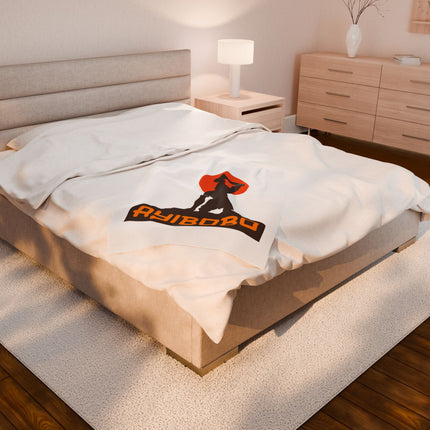 Ayibobo Nèg Mawon Heritage Plush Blanket Sacred Haitian Revolutionary Spirit Design - CreoleSizzle
