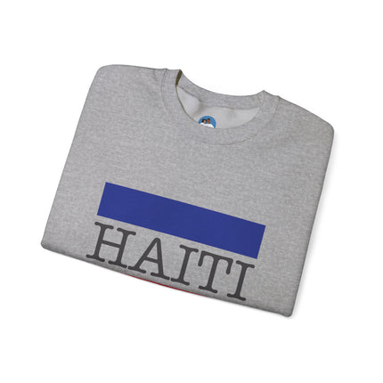 Haitian Pride Crewneck Sweatshirt Unisex Flag Design Pullover Cozy Heritage Apparel & Gift