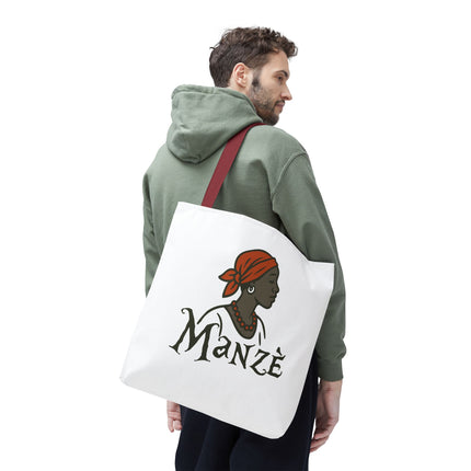 Manzè Limited Edition Heritage Tote Empowering Haitian Women Design - CreoleSizzle