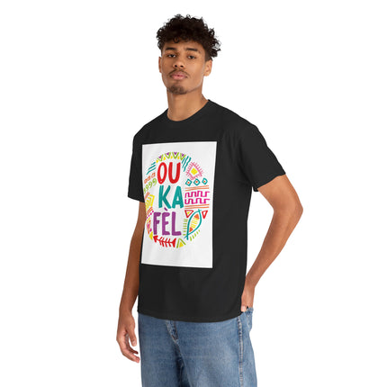 OU KA FÉ’L Motivational Creole Graphic Tee Haitian Pride Series Unisex Heavy Cotton T-Shirt