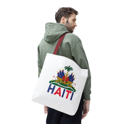 Ayiti Crayon Emblem Educational Heritage Tote Bag Diaspora Kids Edition - CreoleSizzle