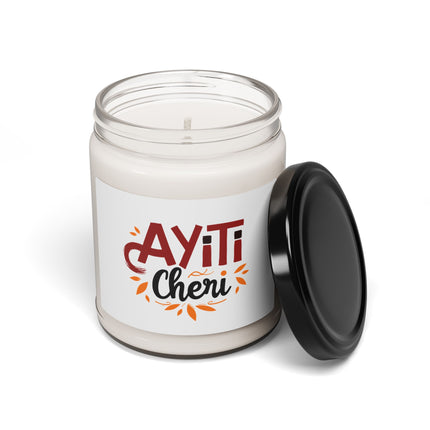 Ayiti Chéri Festive Heritage Soy Candle Beloved Haiti Design Limited Edition Cultural Keepsake