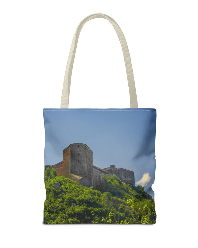 Haitian Citadelle Laferrière Tote Bag – Historical Haiti Travel Bag – Durable All-Over Print Shopping Bag - CreoleSizzle