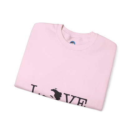 LOVE Haitian Island Edition Sweatshirt Minimalist Heritage Series Love Crewneck Sweatshirt