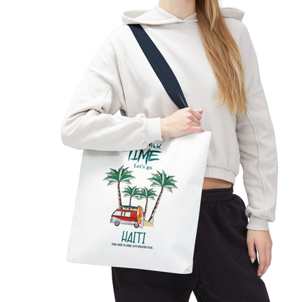 Summer Time Haiti Limited Edition Tropical Design Tote Haitian Beach Vibes - CreoleSizzle