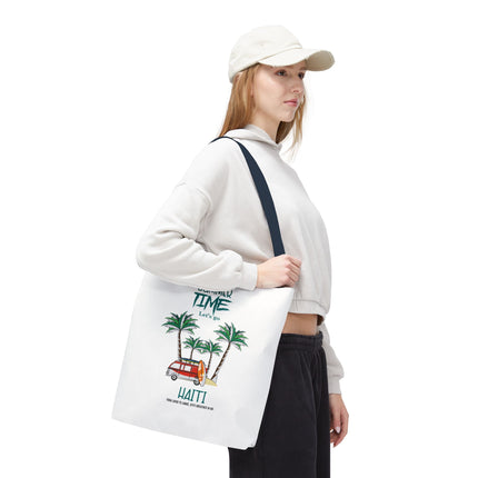 Summer Time Haiti Limited Edition Tropical Design Tote Haitian Beach Vibes - CreoleSizzle