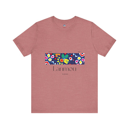 Lanmou Haitian Love T-Shirt Haitian Romance Series Unisex Premium Crewneck Vibrant Graphic Tee for Trendsetters