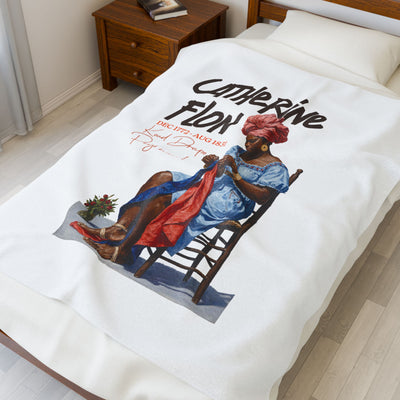 Catherine Flon Haitian Independence Heroine Premium Plush Blanket The Seamstress of Freedom - CreoleSizzle