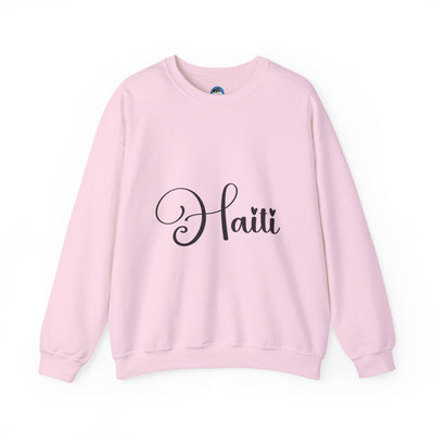 Haiti in Script Stylish Haiti Crewneck Sweatshirt Limited Artist Edition | Heritage Apparel