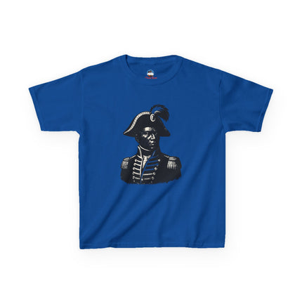 Historical Kids T-Shirt Haitian Hero Graphic Tee Vintage Art Youth Shirt Educational Cultural Apparel