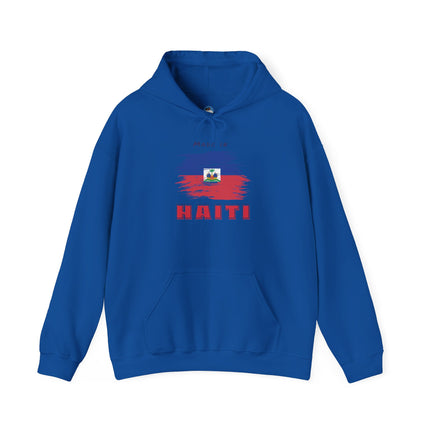 Made in Haiti Hoodie – Haitian Flag Unisex Heavy Blend Sweatshirt – Cozy Cultural Apparel - CreoleSizzle