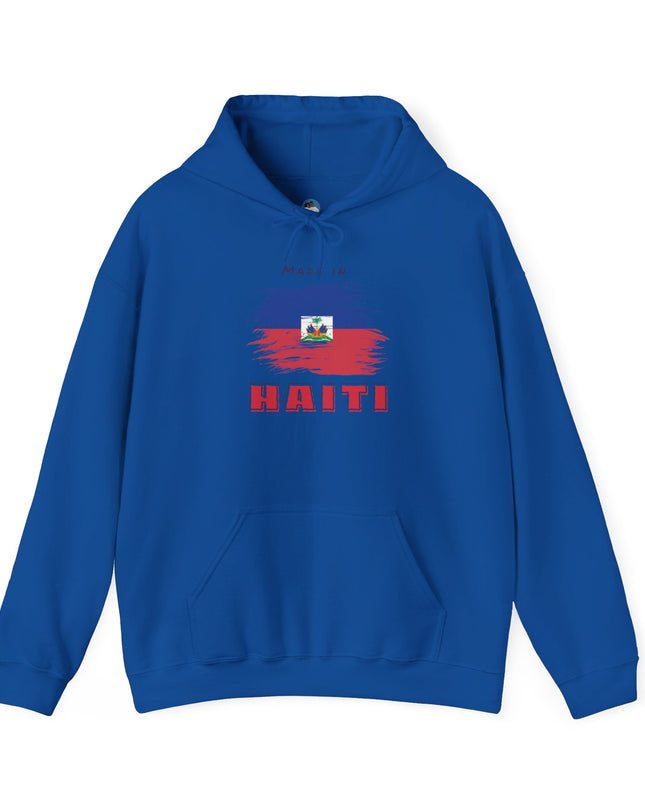 Made in Haiti Hoodie – Haitian Flag Unisex Heavy Blend Sweatshirt – Cozy Cultural Apparel - CreoleSizzle