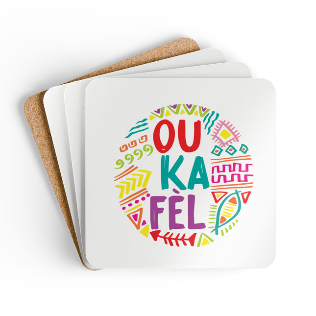 Ou Ka Fè'l Motivation Coasters A Creole Affirmation Coaster Set Haitian Pride And Encouragement Art