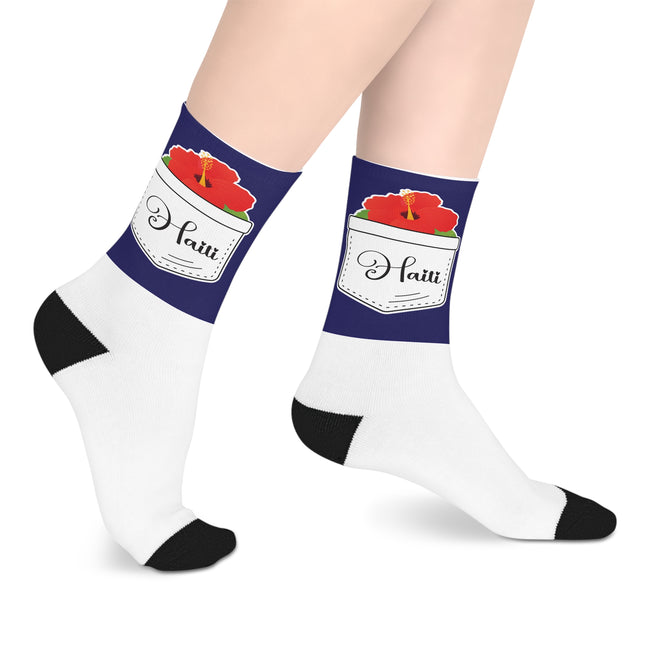 Hibiscus Pocket Haiti Limited Heritage Edition Mid length Socks Collector’s Design