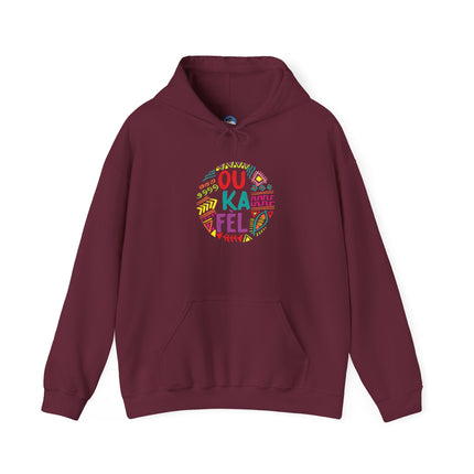 “Ou Ka Fè’l” Motivational Hoodie Unisex Heavy Blend™ Sweatshirt Haitian Creole Inspired Design Cozy Pullover for Daily Inspiration