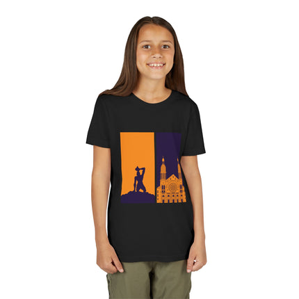 Heritage Reflections Youth T-Shirt Haitian Pride Tee Cultural Symbolism Graphic Shirt for Kids, Family Outings, School Events