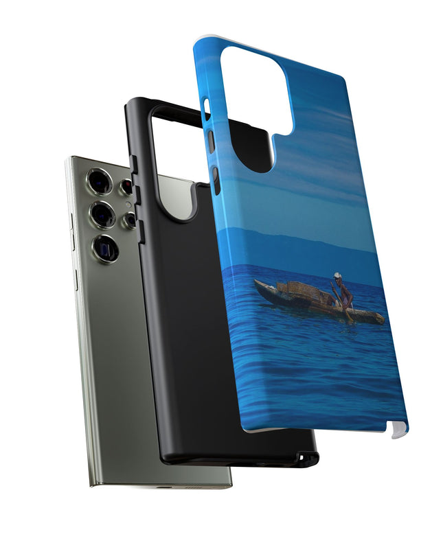 Haitian Fisherman Phone Case – Coastal Art Design – Durable, Stylish Caribbean Inspired Case - CreoleSizzle