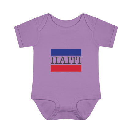 Little Roots Haiti Flag Baby Bodysuit National Pride Collection Infant Essentials Cute Baby Outfit