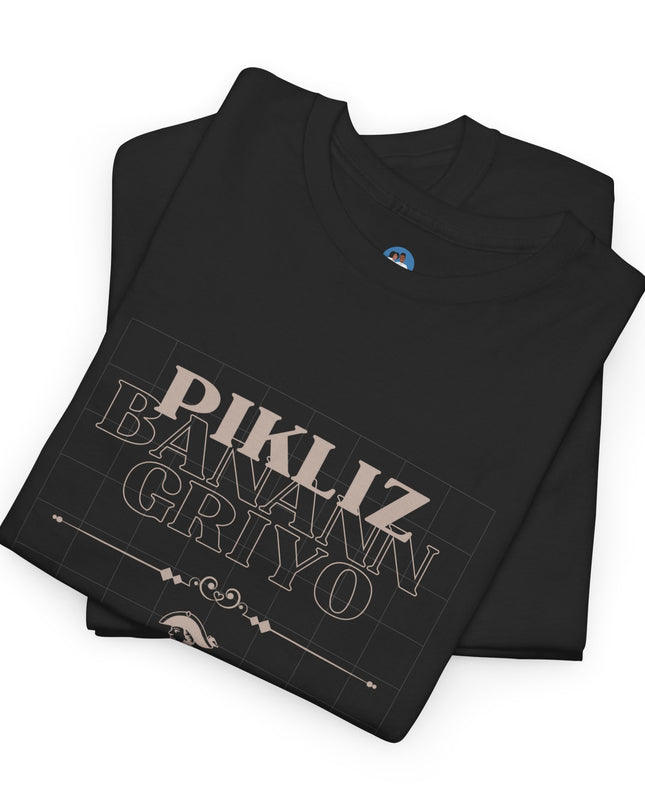 Pikliz Banann Griyo T-Shirt – Haitian Cuisine Inspired Tee – Unisex Cultural Graphic Shirt - CreoleSizzle