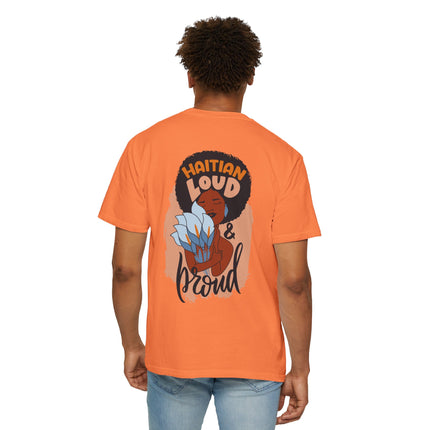 Haitian Loud & Proud Cultural Pride Tee Haitian Heritage Series Unisex Garment-Dyed T-Shirt